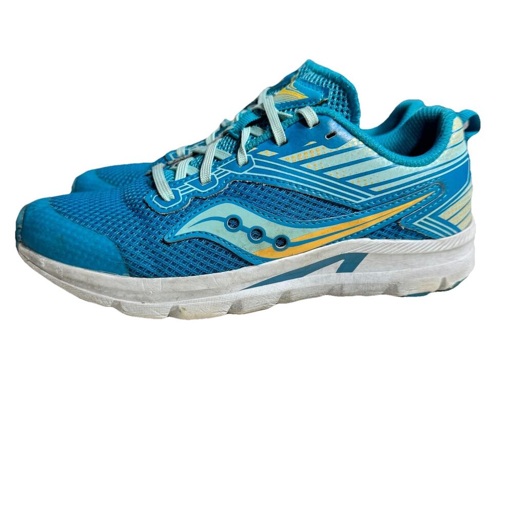 Saucony Kids Running Shoes Blue Athletic Sneakers Youth Lace Up sz 3
